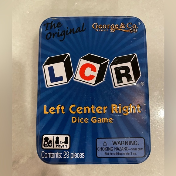 Left Center Right LCR Dice Game New games - Picture 1 of 2